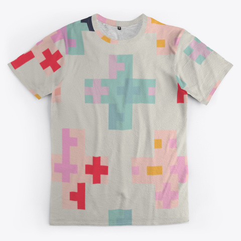 Abstract Colorful Cross Design Standard T-Shirt Front