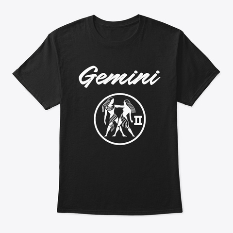 May 21   Gemini Black T-Shirt Front