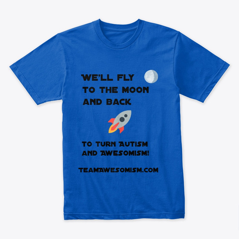 Awesomism Moon Royal T-Shirt Front