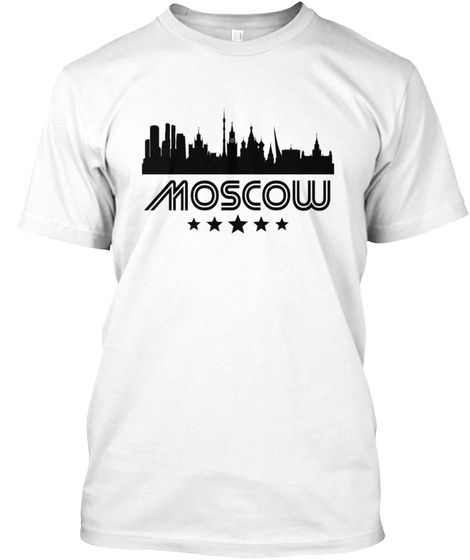 Retro Moscow Skyline