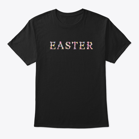 Happy Easter Mi42x Black T-Shirt Front