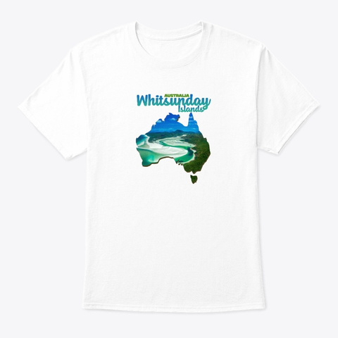 Whitsunday Islands Queensland Fmn White T-Shirt Front