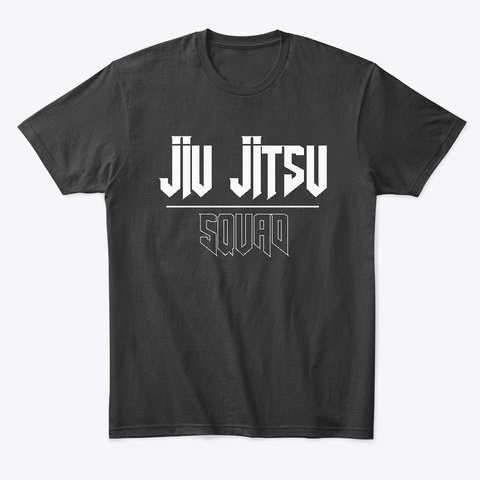 Jiu Jitsu Squad Martial Arts Lover Black áo T-Shirt Front