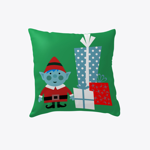 Christmas Elf Pillows & Home Decor Green Camiseta Front