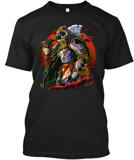 Viking Samurai T-shirt Japanese Berserke