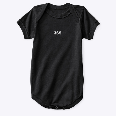 Onesie: 369 Black T-Shirt Front