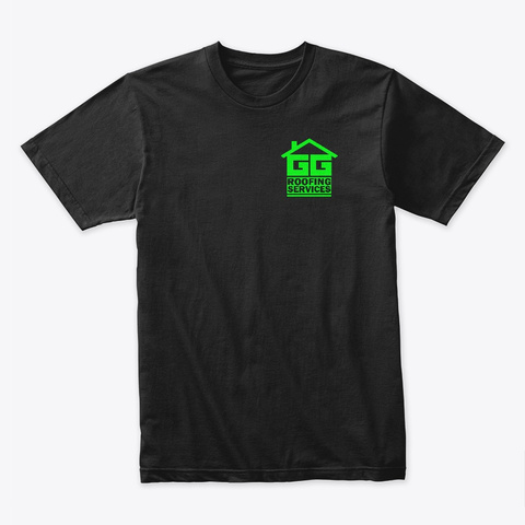 Gg Roofing Tee Black T-Shirt Front