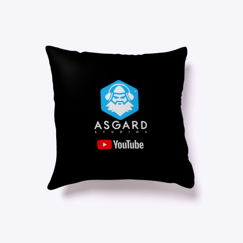 Asgard Studios On You Tube Black T-Shirt Front