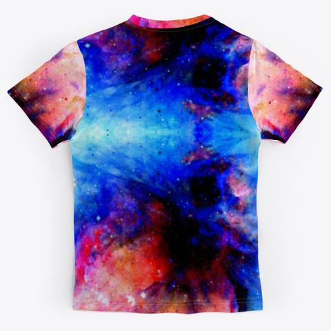 Fukuhana   Colorful Space Batik Mandala Standard T-Shirt Back