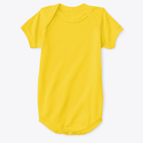 Body Bebe Impreso Logo Detras Yellow  Camiseta Front