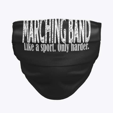 Marching Band Like A Sport Only Harder Black T-Shirt Front