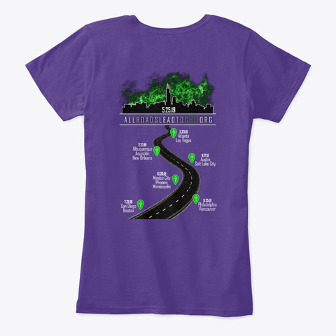 Chicago Enlightened Anomaly 2019 Purple T-Shirt Back