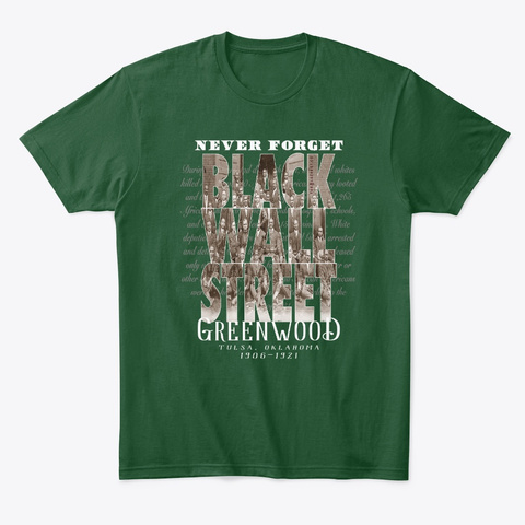 Black Wall Street Stack History T-shirt