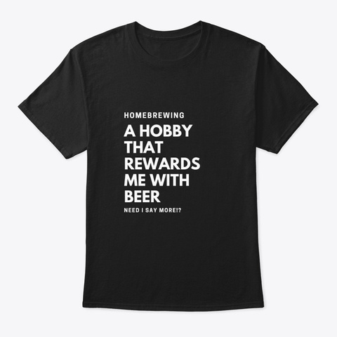 Homebrewing Black T-Shirt Front