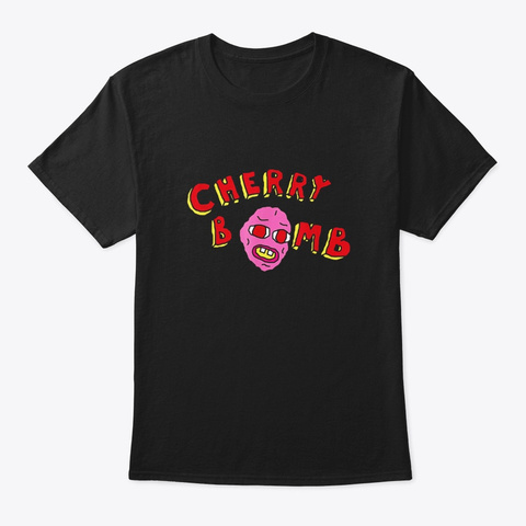 Cherry Bomb T Shirt Men Women Black T-Shirt Front