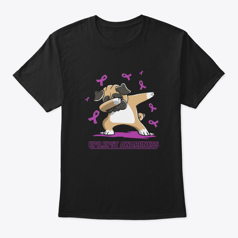 Dabbing Pug Cute Funny Dog Dab Love Hope Black áo T-Shirt Front