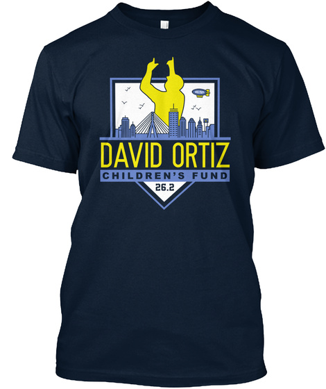 David Oritz Children's Fund 26.2 New Navy T-Shirt Front