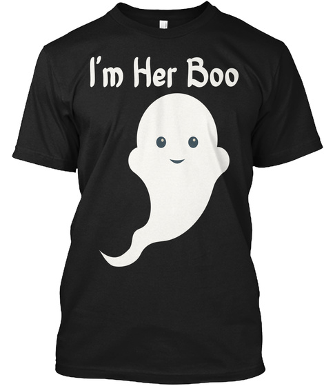 I'm Her Boo Black T-Shirt Front