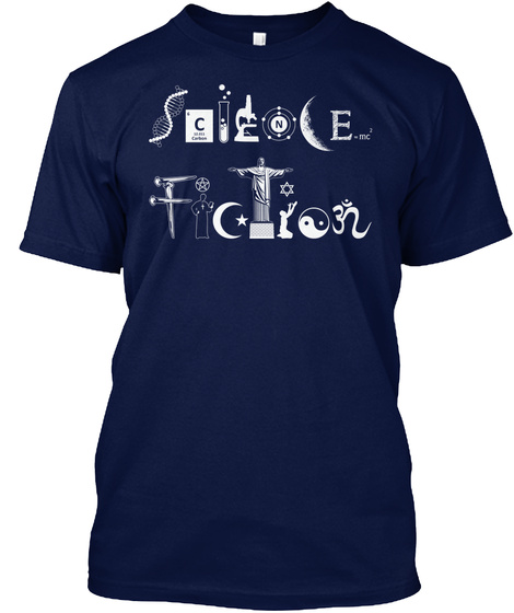 Science Fiction Navy T-Shirt Front