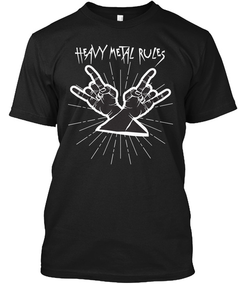 Heavy Metal T Shirt  Black T-Shirt Front