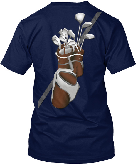Golf Clubs Bag   Limited Edition Navy T-Shirt Back