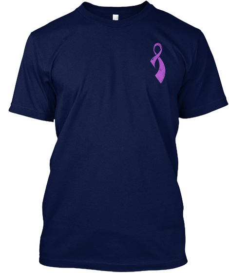 Pulmonary Hypertension Awareness! Navy T-Shirt Front