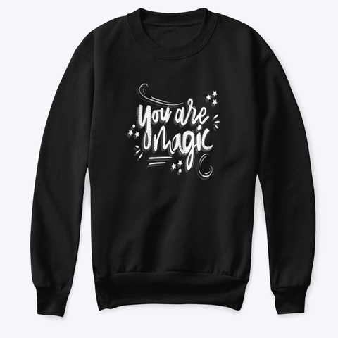 Sweatshirt: Magic Black T-Shirt Front