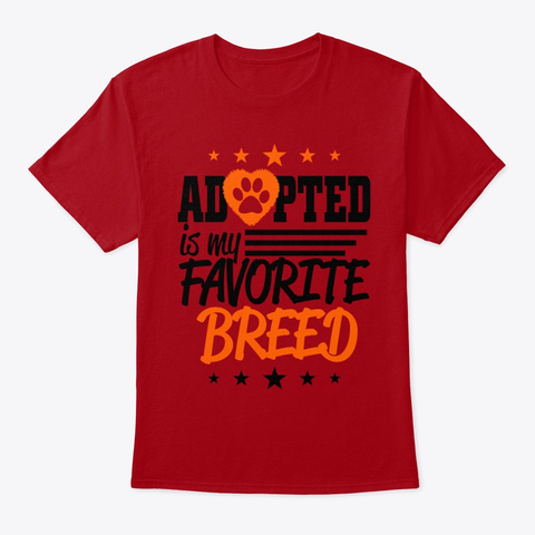 Adopted Deep Red T-Shirt Front