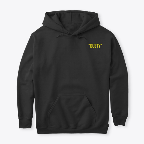 "Dusty" • Tigers Hoodie Black T-Shirt Front