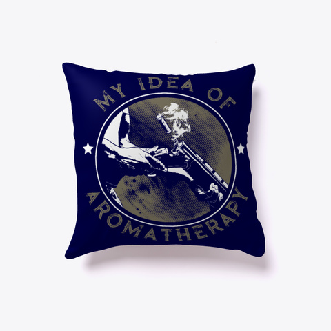 Aromatherapy  Pillow Dark Navy Camiseta Front