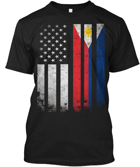 Philippines Flag T-Shirt Filipino America Flag Vintage Shirt Unisex Tshirt