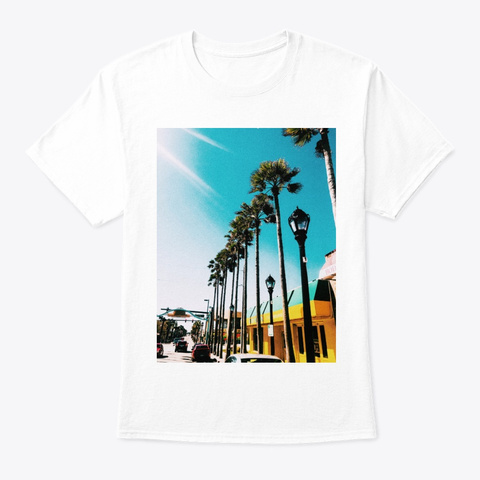 Miami  Tee White Camiseta Front