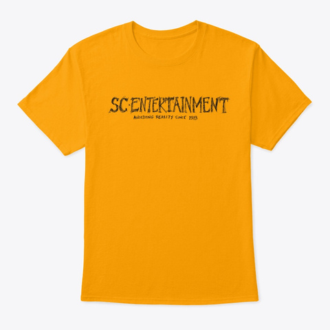 Sc Entertainment Logo Gold T-Shirt Front