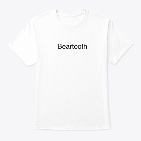 Beartooth Merch White áo T-Shirt Front