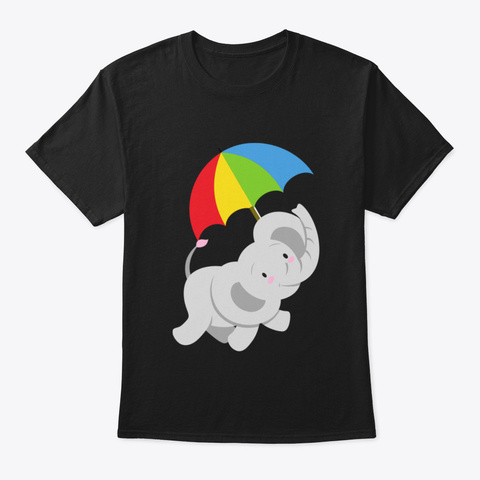 Baby Elephant Y3ads Black áo T-Shirt Front