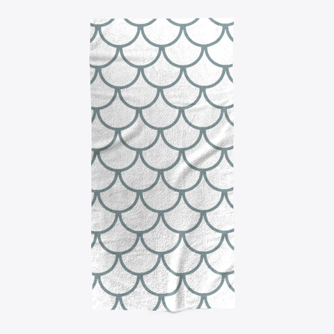 Neutral Blue Fish Scales Pattern Standard Kaos Front
