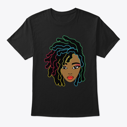 Afro Black Girl With Locs Hair