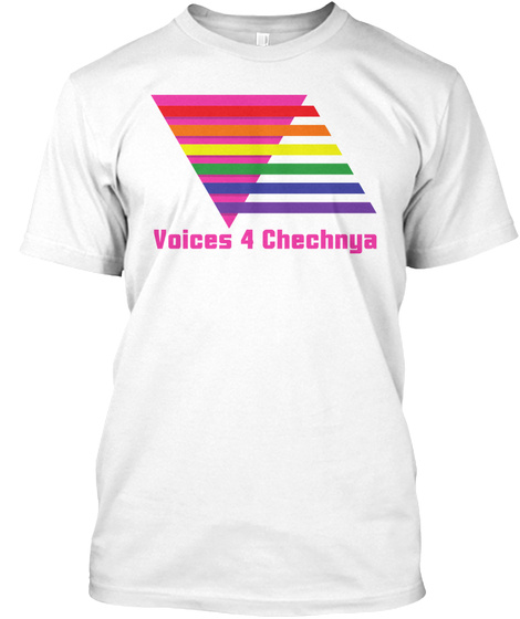 Voices 4 Chechnya White Maglietta Front