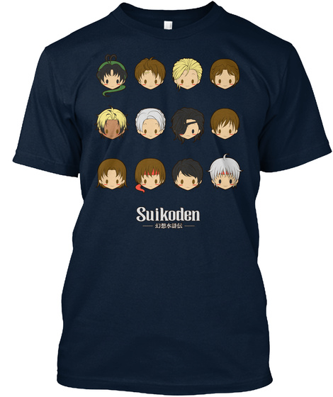 Suikoden Suikoden Forever New Navy T-Shirt Front