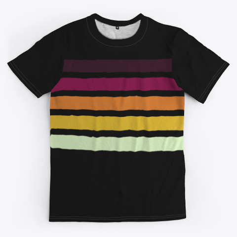 Colorful Retro Stripes Standard T-Shirt Front