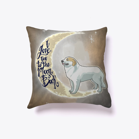 Great Pyrenees L Over Pillow White Camiseta Front