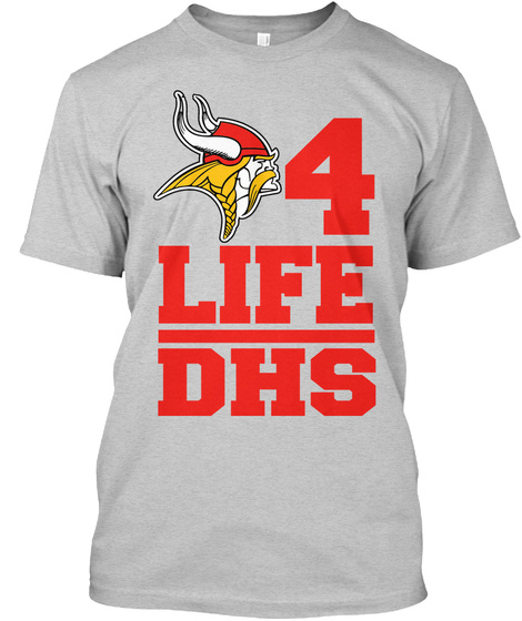 4 Life Dhs Light Steel T-Shirt Front