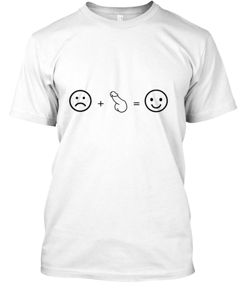 + = White T-Shirt Front