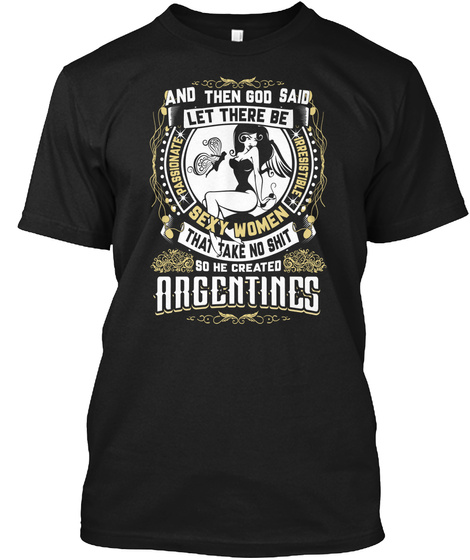Argentines Black T-Shirt Front