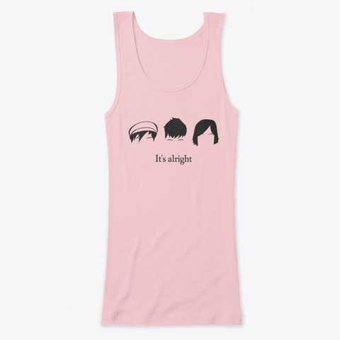 The Big Push Fitted Tank Top Girls Soft Pink T-Shirt Front