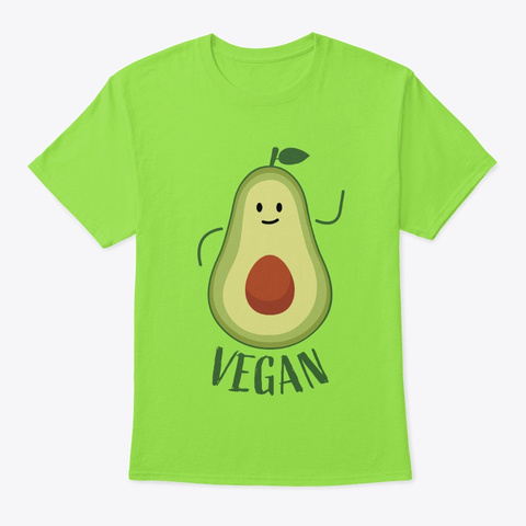 Avocado Vegan Lime T-Shirt Front