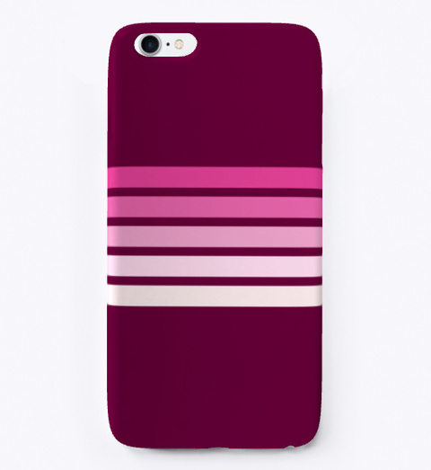 Kihei Pink Gradient Retro Stripes Standard T-Shirt Front