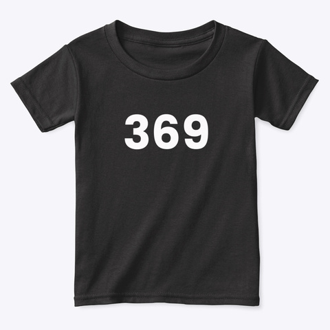 T Shirt: 369 Black T-Shirt Front