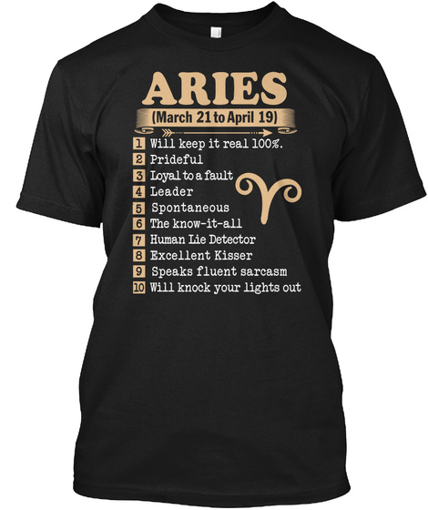 Aries Things March 21 To April 19 Shirt
