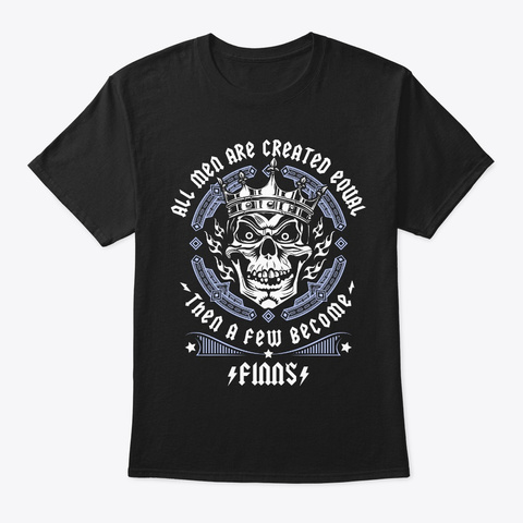 All Men Equal Finnish Tee Black T-Shirt Front